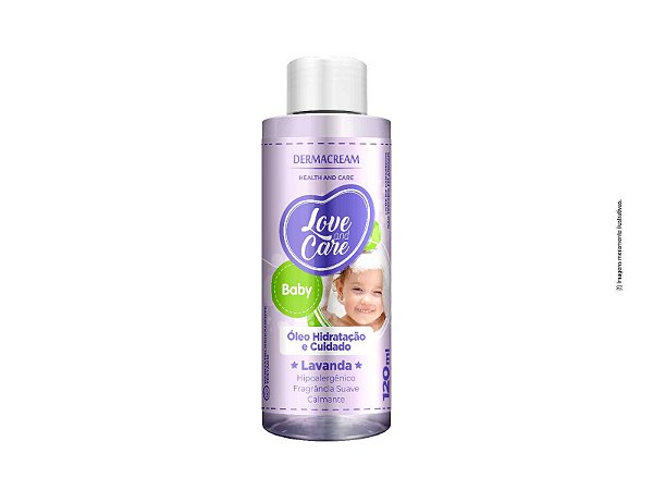 OLEOS HIDRATACAO E CUIDADO LOVE E CARE BABY LAVANDA 120ML CX/12 - DERMACREAM
