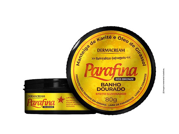 PARAFINA POS BRONZE BANHO DOURADO 80G CX/12 - DERMACREAM