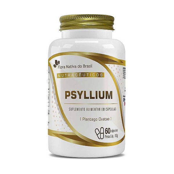 PSYLLIUM 500MG 60 CAPS CX/15 - FLORA NATIVA