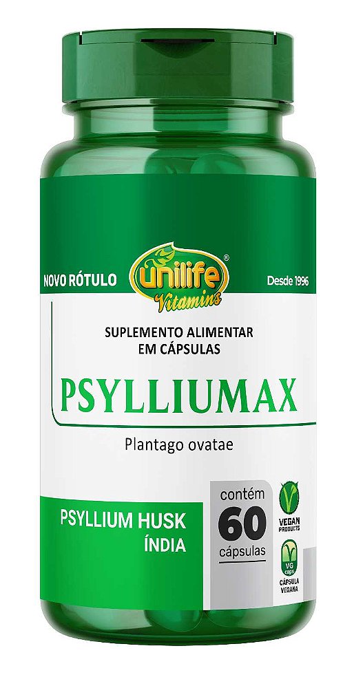 PSYLLIUMAX 900MG 60CAPS CX/48 - UNILIFE