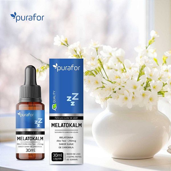 MELATOKALM 30ML PURAFOR QUALITY CX/12 - REATIVA