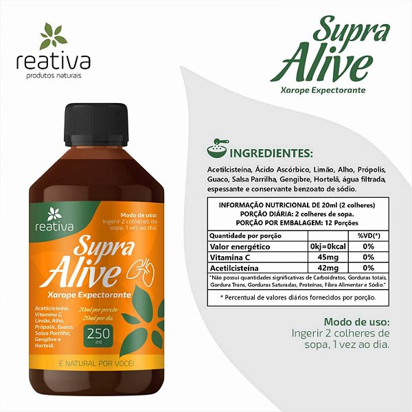 SUPRA ALIVE 250ML CX/12 - REATIVA