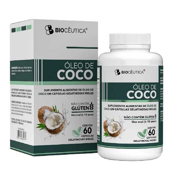 OLEO DE COCO 60 CAPS CX/12 - BIOCEUTICA