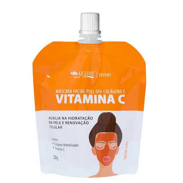 POUCH MASCARA FACIAL VIT C 50G - MAX LOVE