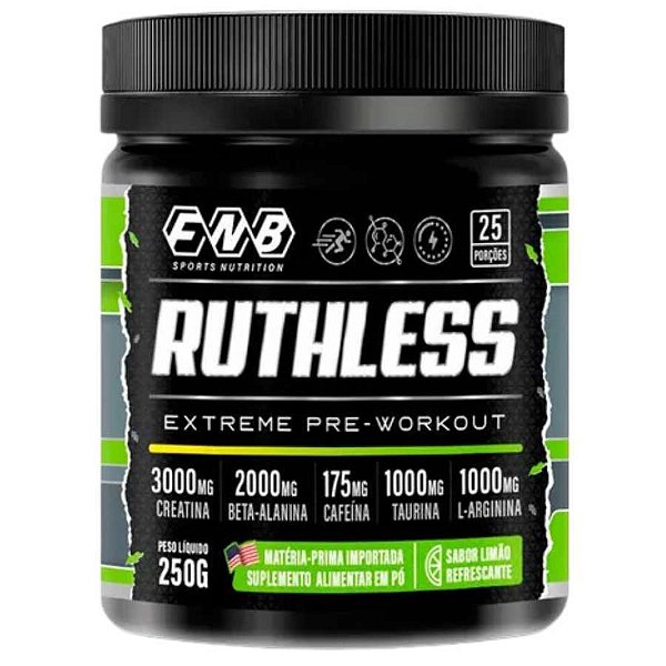 FNB RUTHLESS 250G (SABOR LIMAO REFRESCANTE) CX/6 - FLORA NATIVA