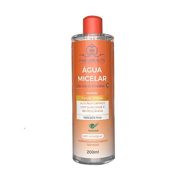 AGUA MICELAR COM NANO VITAMINA C CX/12 - PHALLEBEAUTY