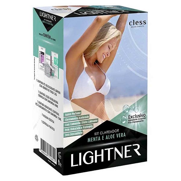 KIT CLAREADOR MENTA E ALOE VERA LIGHTNER - CLESS