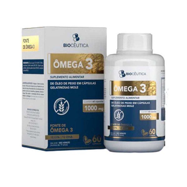 OMEGA 3 OLEO DE PEIXE 60 CAPS CX/12 - BIOCEUTICA