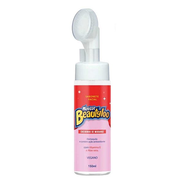 MOUSSE DE LIMPEZA BEAUTYLOO MORANGO 150ML CX/24 - FACE BEAUTIFUL