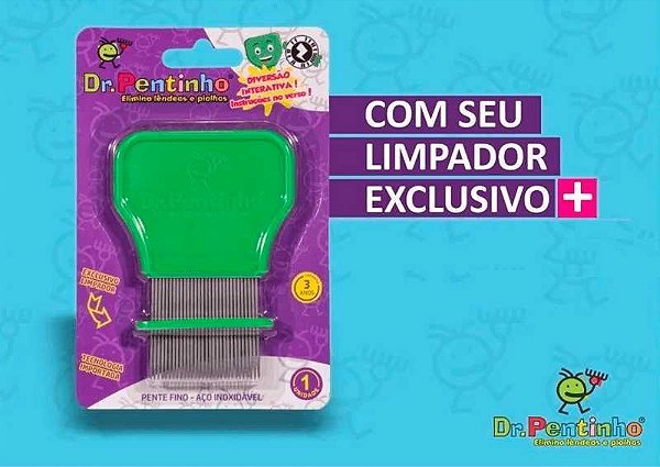 DR. PENTINHO PENTE FINO DE ACO INOX CX/6 - UZY