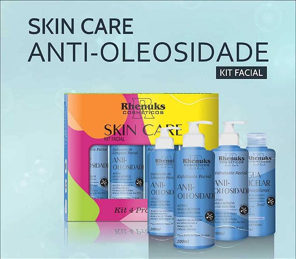 KIT SKIN CARE ANTI-OLEOSIDADE - Lote: 13 Valid:05/08/2026 - RHENUKS