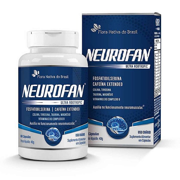 NEUROFAN ULTRA (c/ cafeina) 60 CAPS CX C/12 - FLORA NATIVA