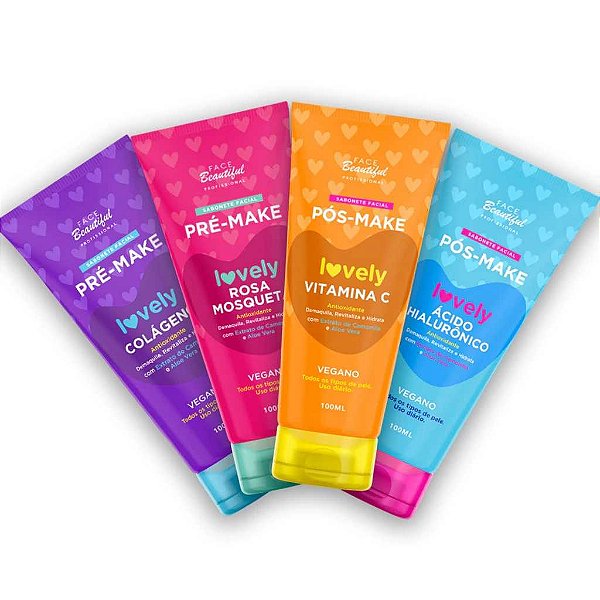SABONETE PRE E POS MAKE LOVELY 100ML DP C/12 UNIDADES - FACE BEAUTIFUL