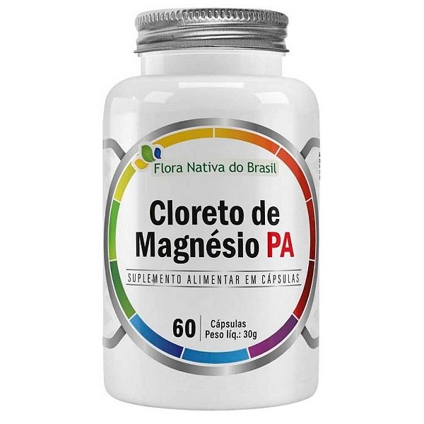 CLORETO DE MAGNESIO PA 500 MG 60 CAPS CX C/15 - FLORA NATIVA