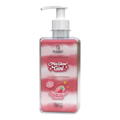 MIX GLOW GIRL AROMATIZANTE DESODORANTE MORANGO COM CREME 320G CX/12 - BIO INSTINTO