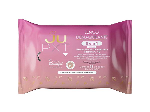 LENCO DEMAQUILANTE JUPXT PACOTE C/25 UNIDADES - FACE BEAUTIFUL