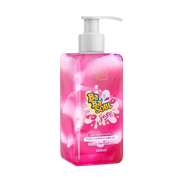 GEL HID. BABASOUL SEXY FRUTAS VERMELHAS 280ML CX/24 - SOUL COSMETICOS