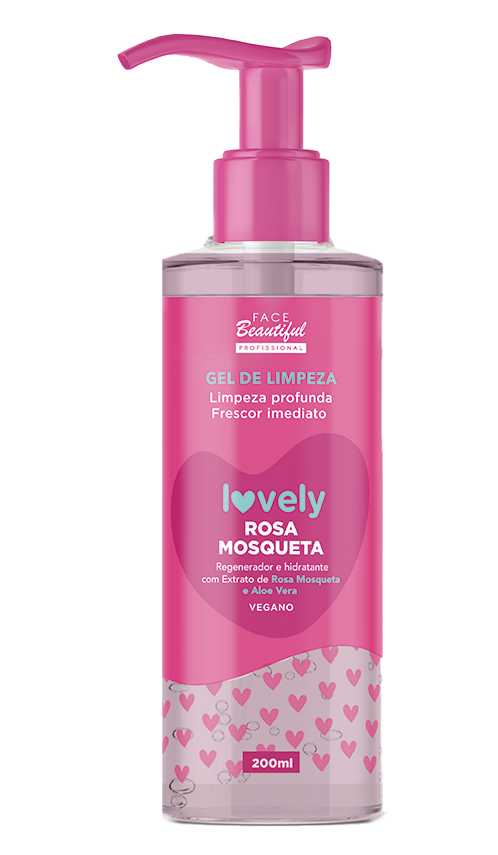 GEL DE LIMPEZA ROSA MOSQUETA LOVELY 200ML - FACE BEAUTIFUL