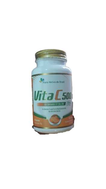VITA C 500 (Ascorbato de Calcio) 60 Caps CX/15 - FLORA NATIVA