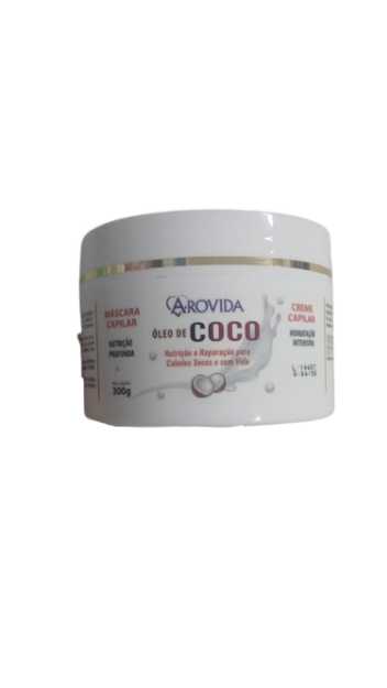 Mascara Creme Oleo de Coco 300 grs DP/12 - AROVIDA