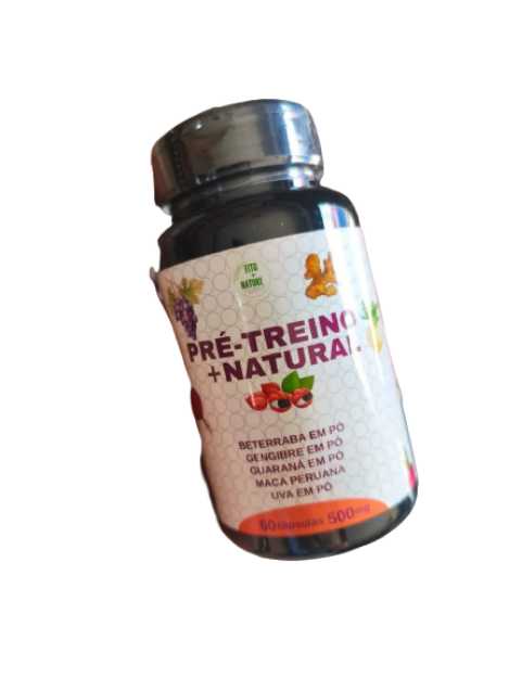 FITO MAIS NATURE PRE TREINO NATURAL 500 MG 60 CPS