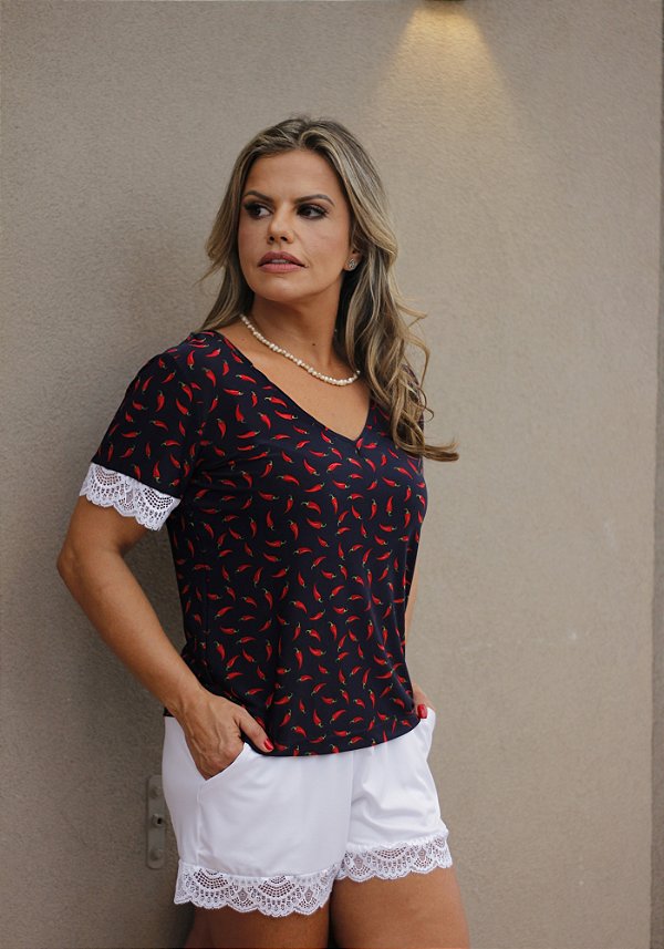 Conjunto Curto Jasmin Pimentinha