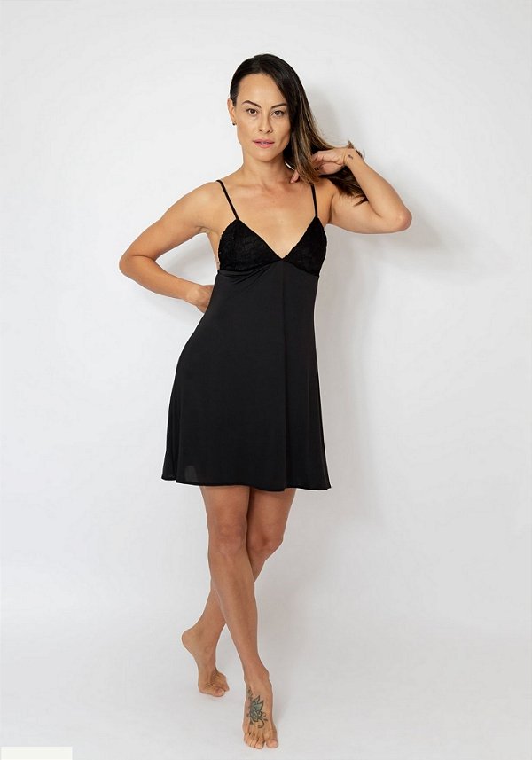 Camisola Amor Perfeito Preto