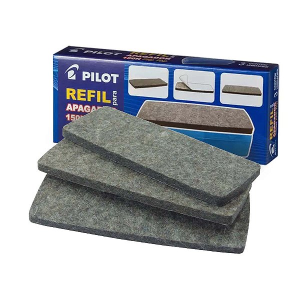 3 Refil de Feltro para Apagador Pilot 150N Flip-Top