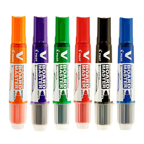 KIT 6 Pincéis Pilot V-Board Master