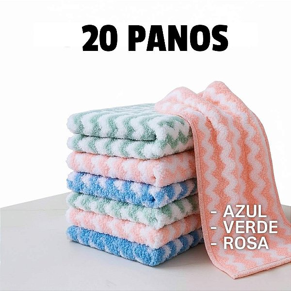 20 Panos Velo-Coral - 25x25cm MicroFibra