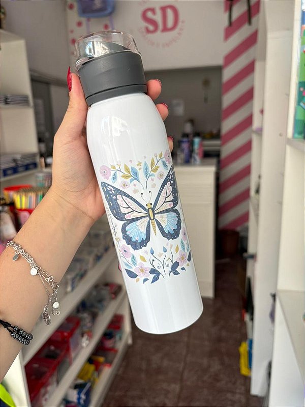 Garrafa squeeze borboleta