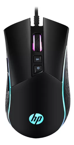 MOUSE GAMER USB M220 4800DPI RGB PRETO HP