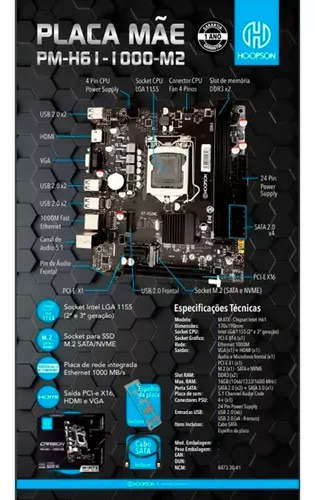 PLACA MAE PM-H61 LGA155