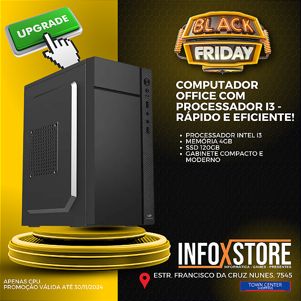 COMPUTADOR OFFICE I3 SSD120 4GB