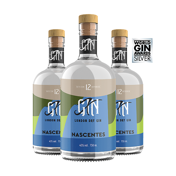 Pack XGin Nascentes 750ml 3 un