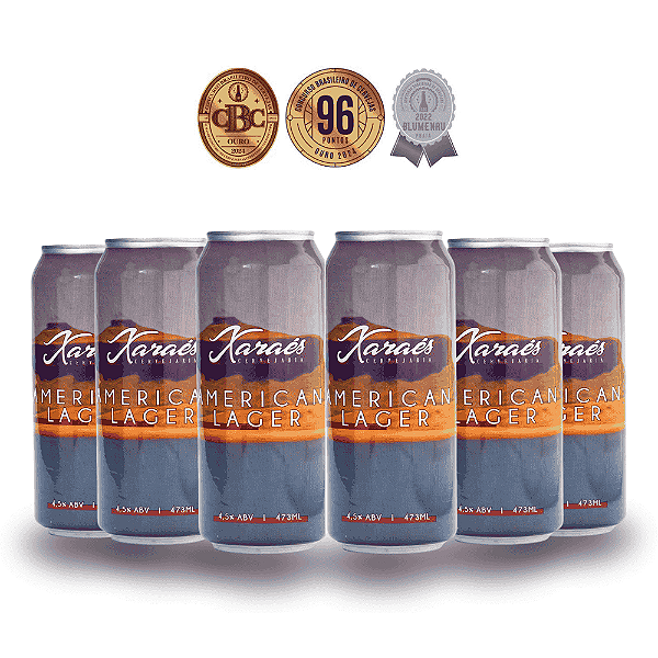 Pack Xaraés American Lager 473ml 6 un