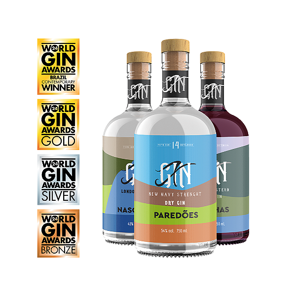 Pack Trilogia XGin: Nascentes, Trilhas e Paredões 750ml