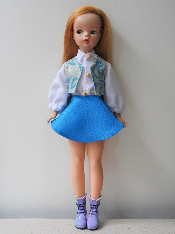 Roupa Boneca Susi Conjunto Retrô