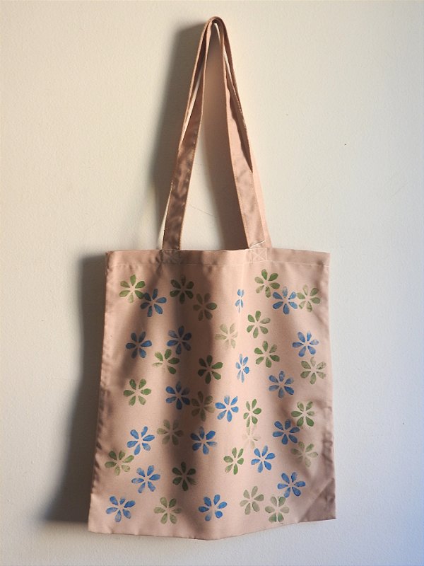 Ecobag Carimbo de Flores