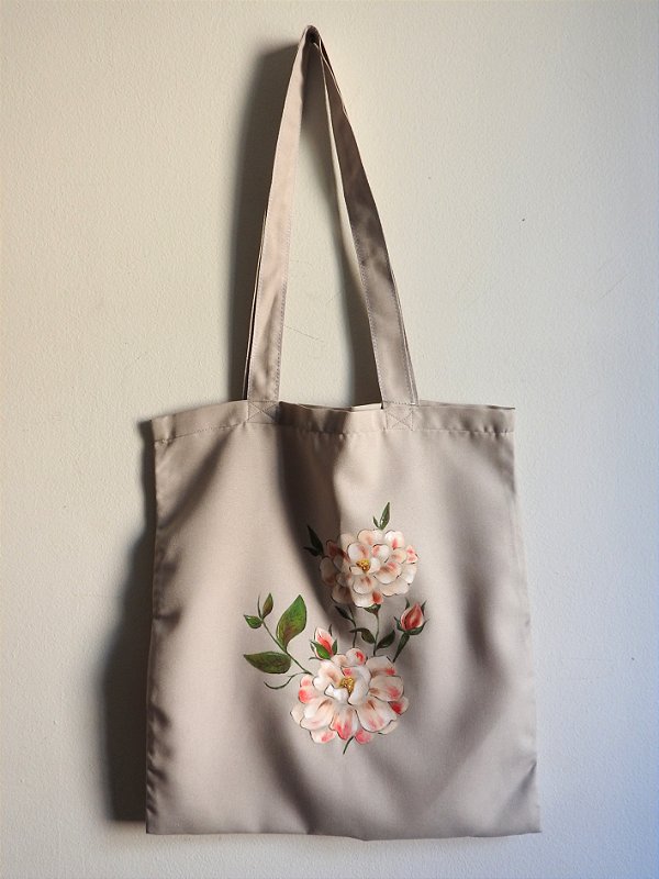 Ecobag Flores Brancas