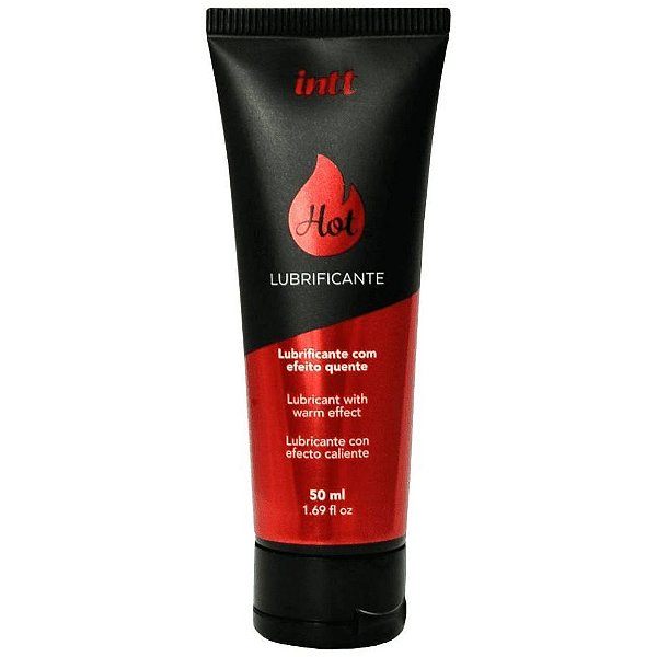 Lubrificante Hot A Base De Água Sabor Morango 50ml Intt