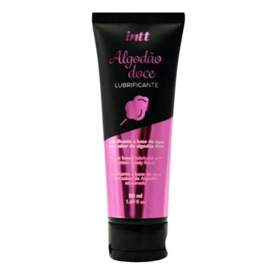 Lubrificante A Base De Água Sabor Algodão Doce 50ml Intt