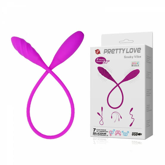 Pretty Love Snaky Vibe Vibrador Com Pontas Duplas e 7 Modos De Vibração