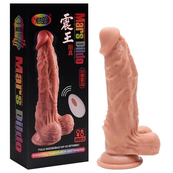 Pênis Realístico 20 Vibrações Mars Dildo 19,5cm