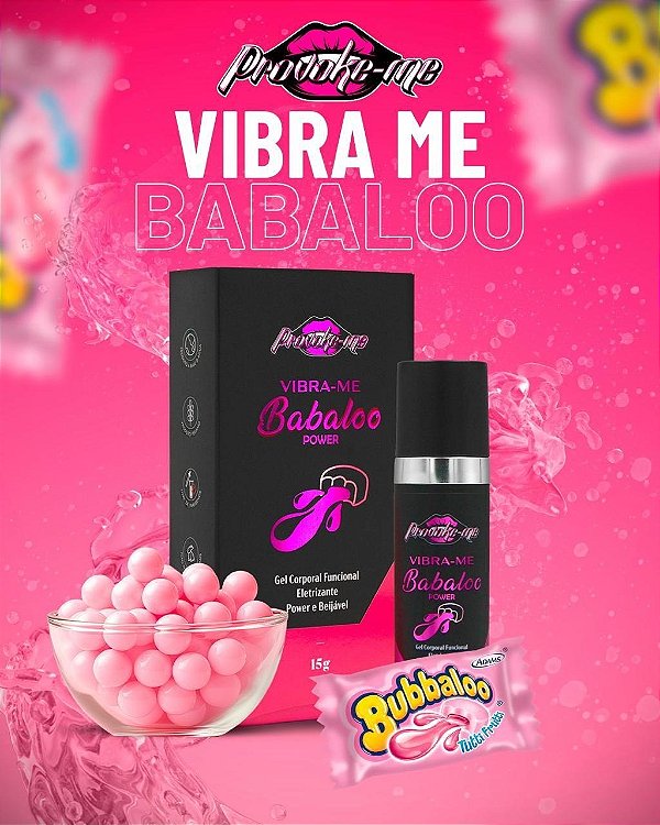 VIBRA-ME BABALOO POWER GEL ELETRIZANTE BEIJÁVEL 15G PROVOKE-ME