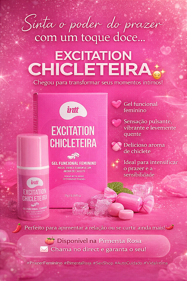 Lubrificante Excitation Chicleteira Intt 17g
