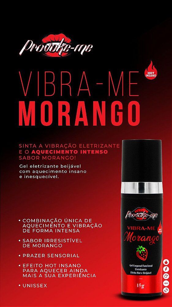 Gel Vibrante Provokeme Morango 15g