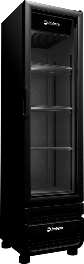 Expositor Refrigerador Full Black para Bebidas 230 litros VRS08 Imbera