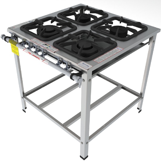 Fogão Industrial Classic Inox FGI 34 EM