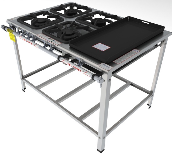 Fogão Industrial Classic Inox FGI 34 EM CH